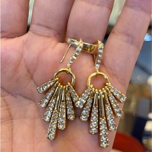 gold plated earings.